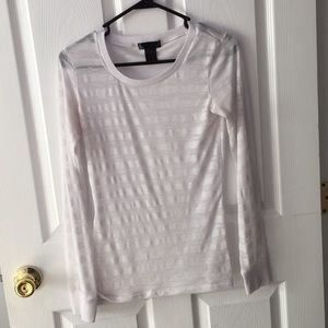 Sheer white top